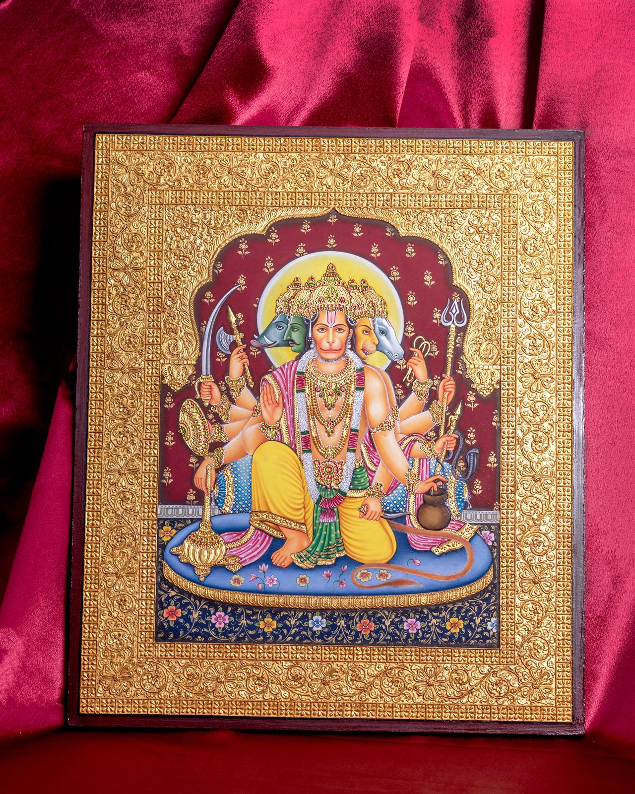Gilded Deity Panel — full view